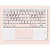 Wireless Bluetooth Keyboard, Ultra Slim Rechargeable Portable Cordless Keyboard With Touchpad 10 Inch Wireless Keyboard For Ios, Android, Windows, Ipad, Iphone, Samsung (pink)